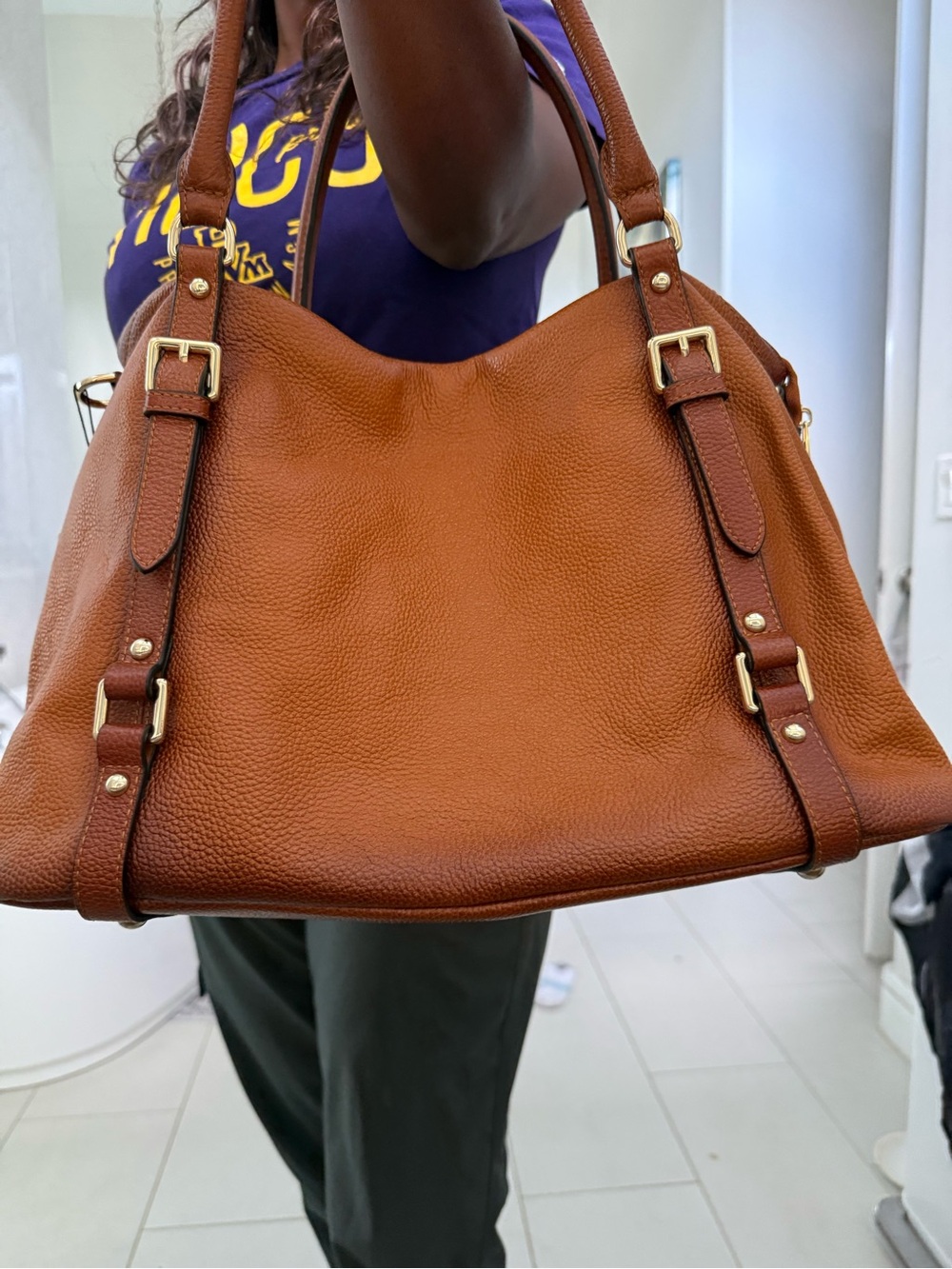 Vincenzo genuine leather tote